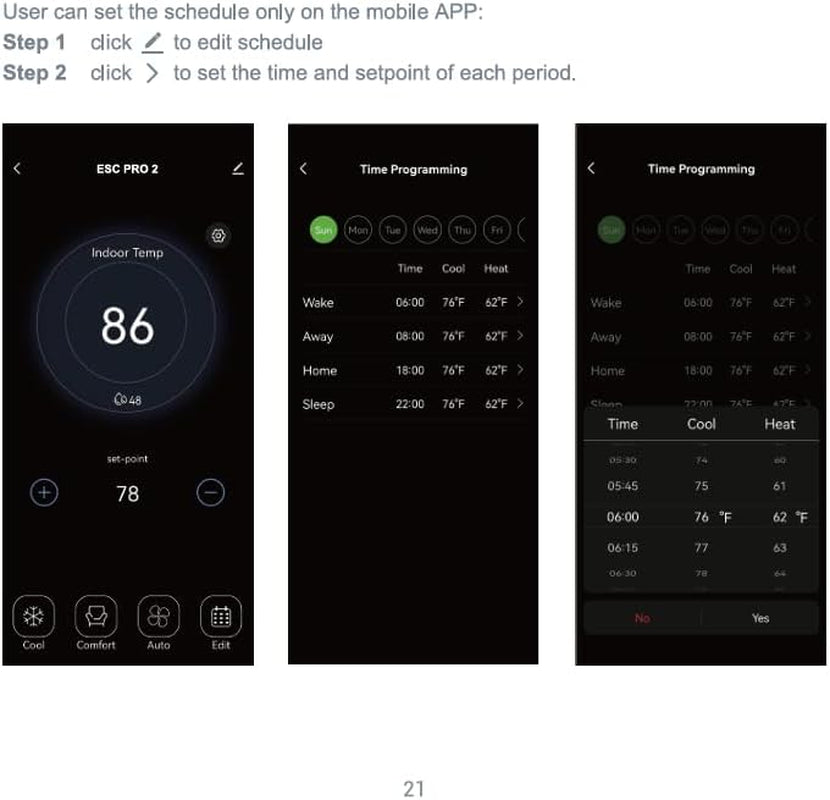 Wi-Fi Smart Thermostat Programmable - Compatible with Alexa, Google Assistant - High Rise 3 Speeds Fan Coil - ERV/HRV On/Off - Smart Life, Tuya APP -  2, Small