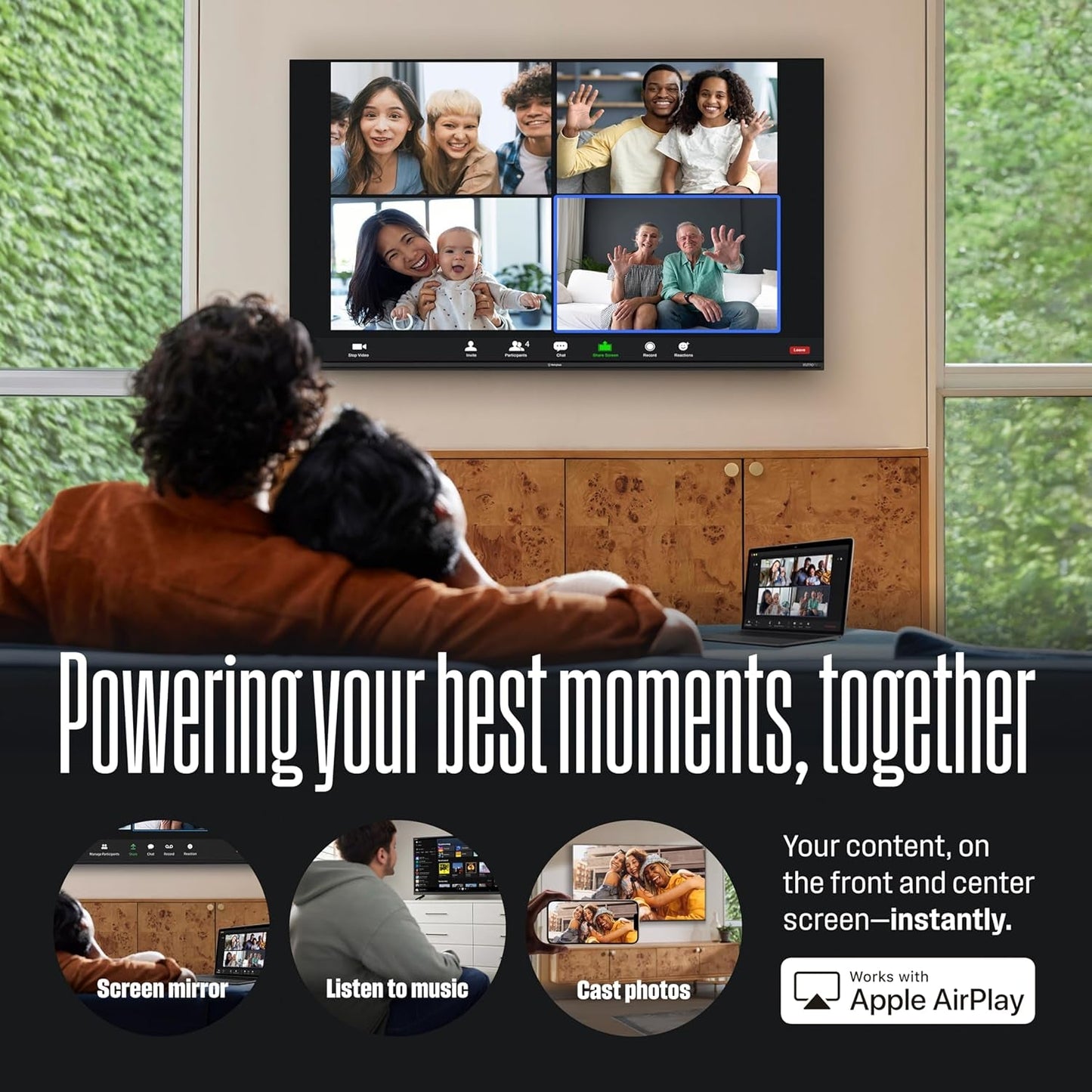 65-Inch Smart TV, 4K UHD Xumo TV W/ HDR10, Voice Remote, Dolby Vision, Edgeless, Flat Screen LED Television W/Apple Homekit, Wi-Fi & Mobile Connectivity
