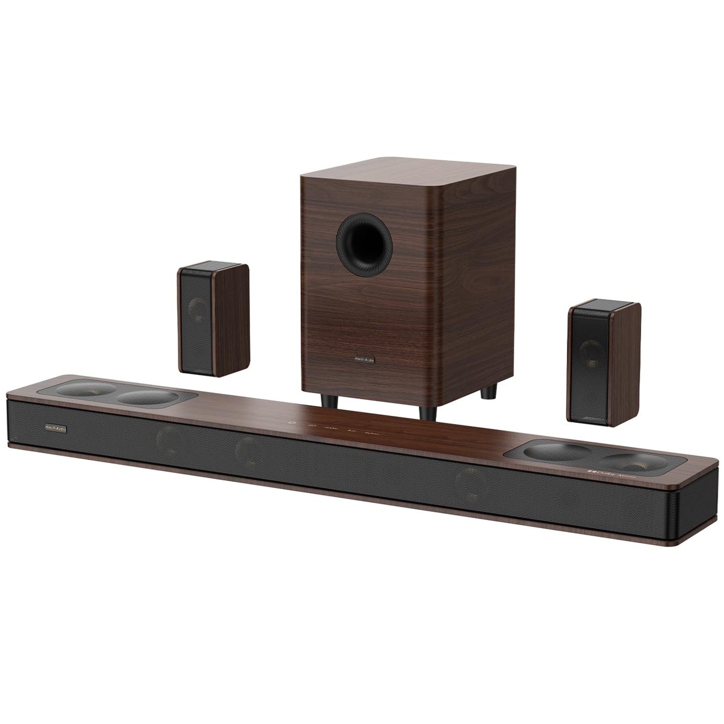 Flagship 5.3.4 Soundbar with Dolby Atmos, 800W Sound Bar for Smart TV with Subwoofer, 2 Wireless Rear Speakers, BassCoupling Tech for 28Hz Depth, Home Theater Surround Sound System Works eARC, BT 5.4