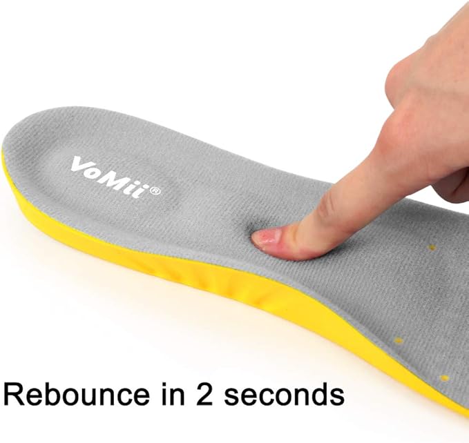 Shoe Insoles for Women Men and Kids, Memory Foam Insoles, Comfortable Sports Shoe Inserts for Shock Absorption and Relieve Foot Pain, Plantar Fasciitis Arch Support Insoles, M(Men 6-9/ Women 7-11)