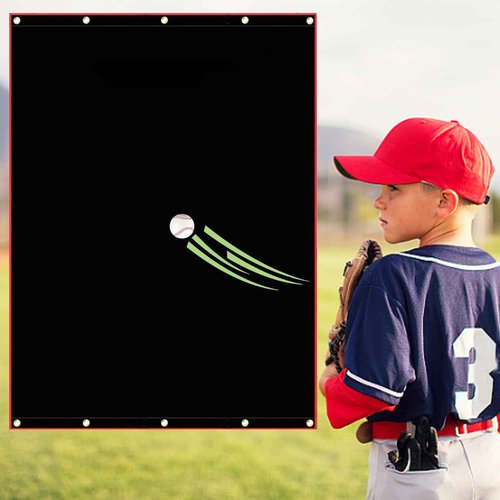OKAYES Baseball Batting Cage Backstop, Baseball Vinyl Backstop, Baseball & Softball Backstop, Vinyl Backstop for Batting Cage, Heavy Duty Batting Cage Backstop, 6x8 Baseball Backstop for Batting Cage