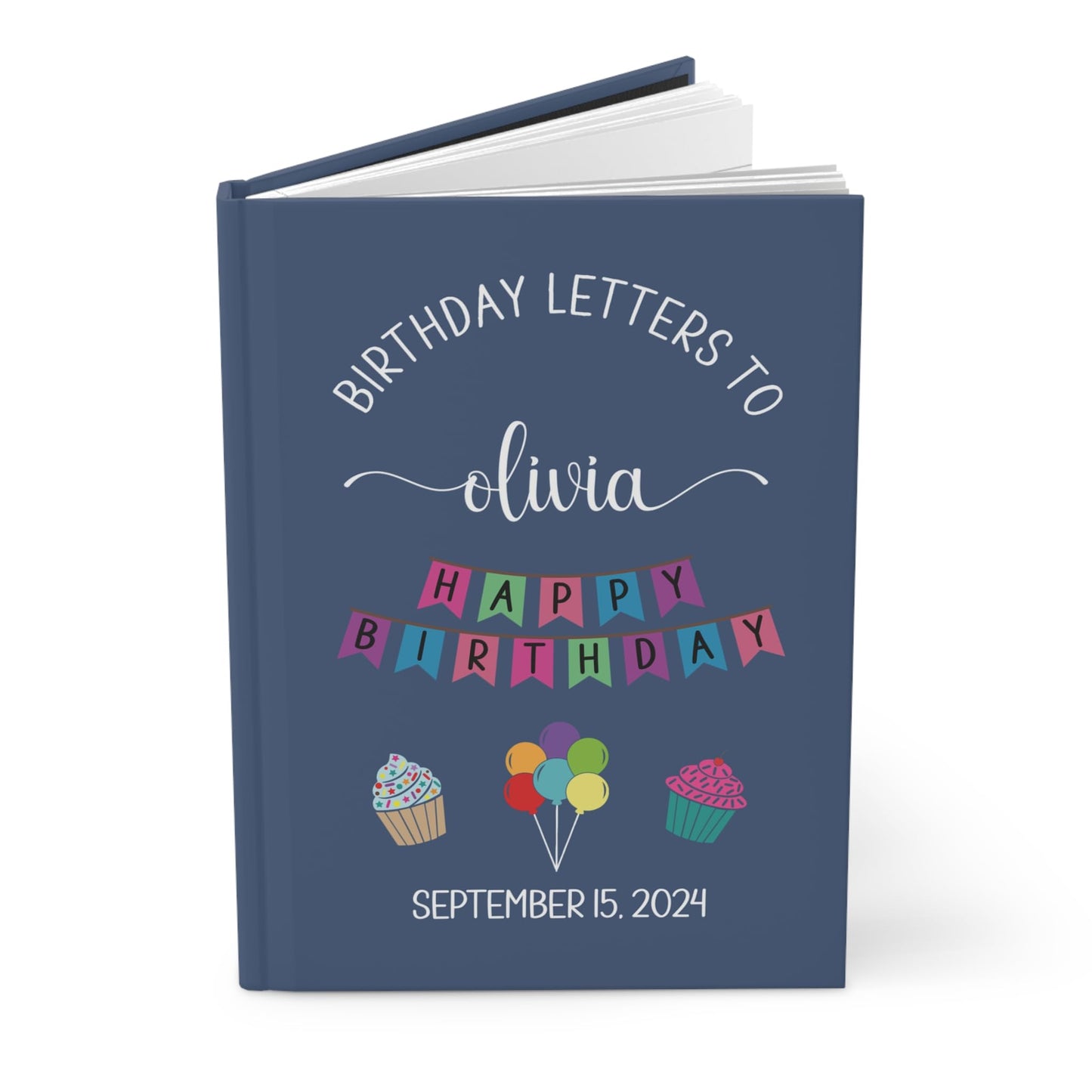 Hilis Personalized Birthday Keepsake Journal, Custom Birthday Memory Book. New Baby Shower Gift for New Mom. Letters To My Son Daughter Notebook