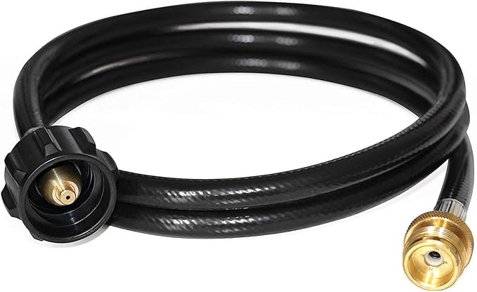 DOZYANT 6 Feet Propane Adapter Hose 1 lb to 20 lb Converter Replacement for QCC1 / Type1 Tank Connects 1 LB Bulk Portable ...