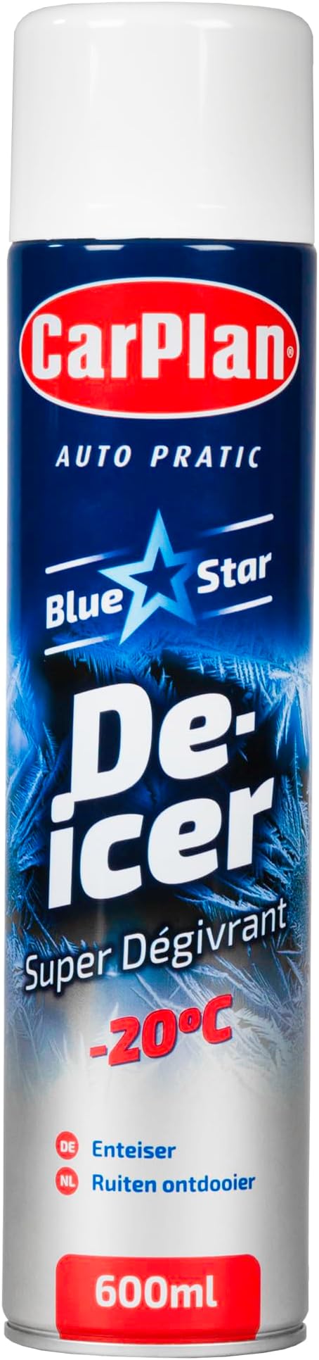 CarPlan De-Icer Aerosol, 21 fl oz – Blue Star De Icer for Car Windshield, Fast-Acting Defroster for Windows, Works in Extreme Cold -20C