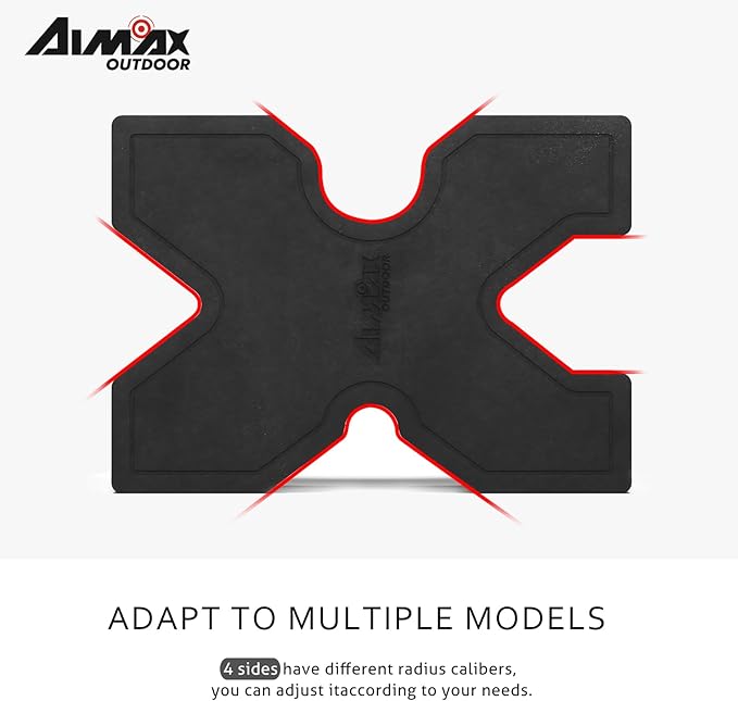 Aimax Outdoor 2 Pack Shooting Rest of Multiple Sizes, High Density Foams Rifle Rest, Precision-Enhancing Shooting Benches Portable Gun Block, Recoil Reduction, Resistant to Gun Oil