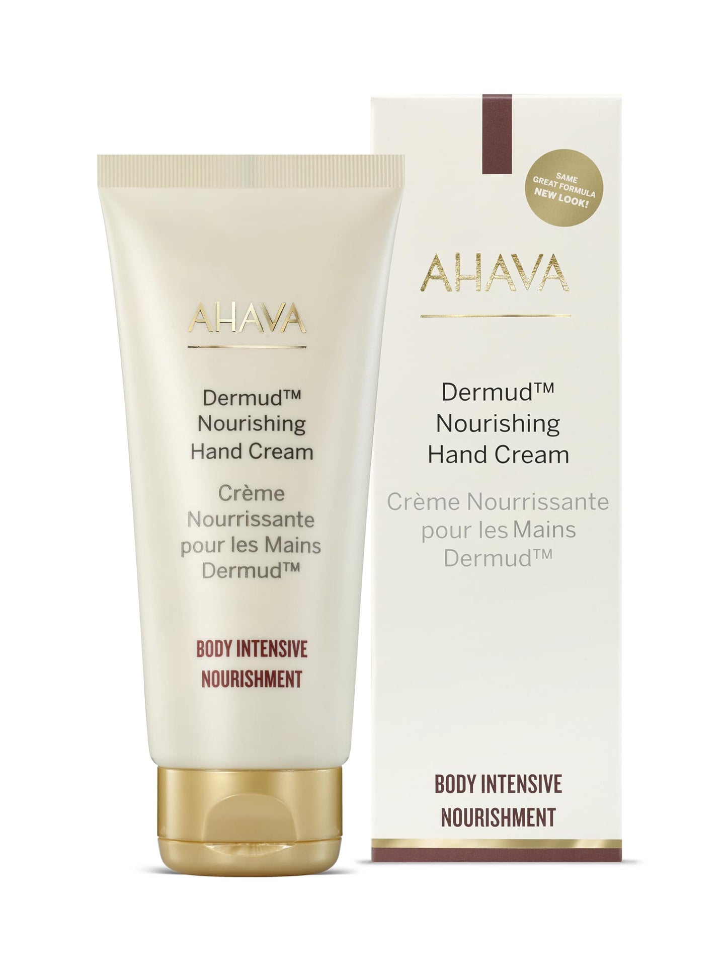 AHAVA Dermud Nourishing Hand Cream - Intensely Hydrates, Soothes, Relieves Dry & Sensitive Hands, Enriched by Dermud Mud Complex