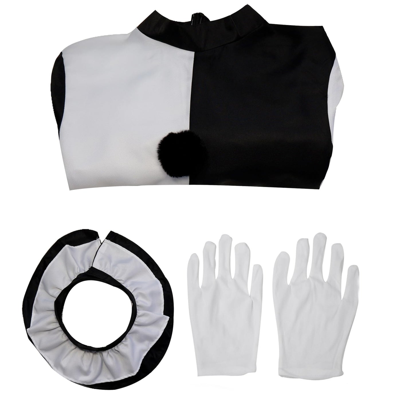 Art the clown costume Cosplay Halloween Bodysuit The Killer Clown Cosplay Costume Full Set (Jumpsuit, X-Large)