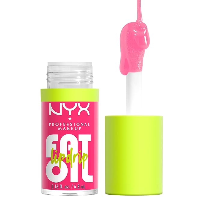 NYX PROFESSIONAL MAKEUP Fat Oil Lip Drip, Moisturizing Lip Oil Gloss, Vegan Tinted Formula, Up to 12 HR Hydration - Missed...