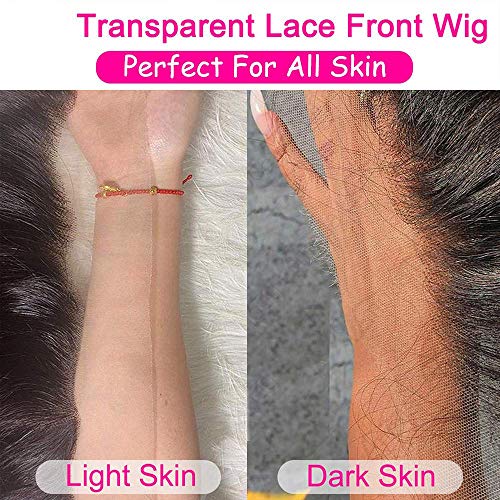 bangjazz Lace Front Wigs Human Hair Water Wave Wig 180% Density Brazilian Virgin Hair Pre Plucked with Baby Hair Wigs for Black Women Deep Water Wig 16 Inch Natural Color (16 Inch,Water Wave Wigs)