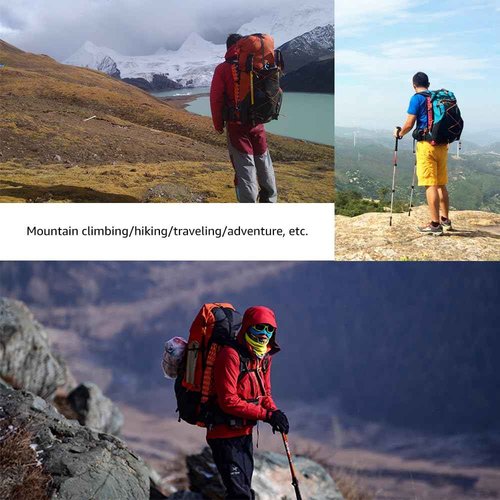 MOXIHIKE 3FULGEAR QiDian Hiking Backpack for Men Women 56L(40+16) Lightweight Outdoor Camping Bag Trekking Daypack (Grey)