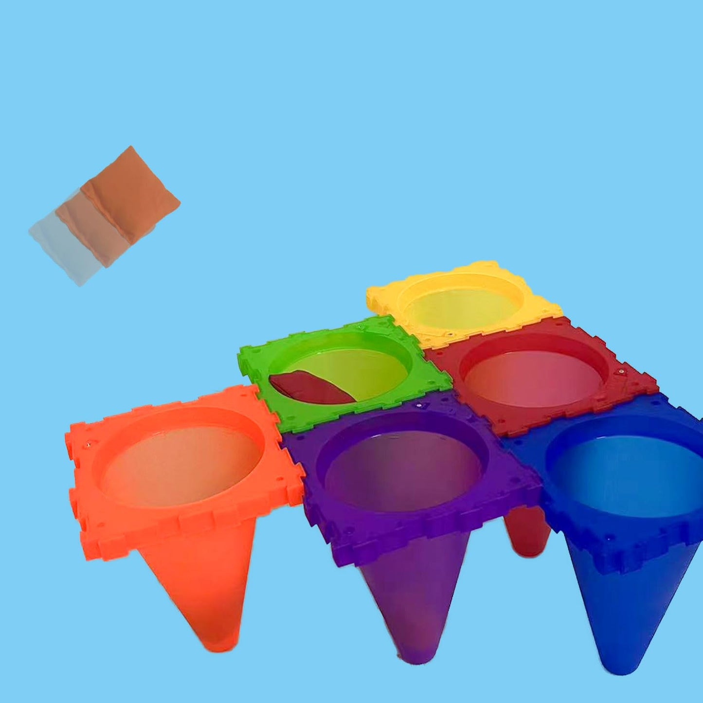 Sports & Outdoor Game Toddlers Kids,Gifts for Birthday Party Cones Carnival Bean Bags Ring Toss Tossing Games,Outdoor Toys for Kids Toddlers Ages 3 4 5 6 7 8