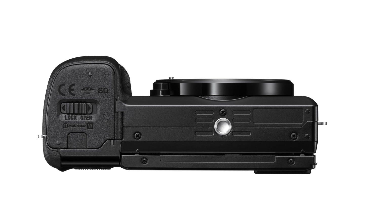 Sony ILCE6100KB Alpha 6100 Mirrorless 4K Video Camera with E PZ 16-50mm Lens - Black