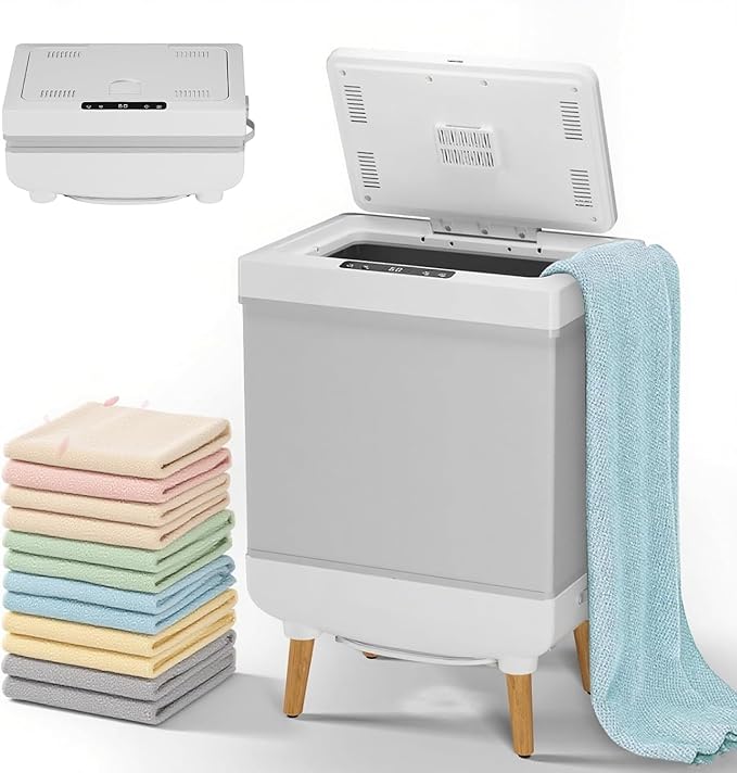 Senfot Towel Warmer Bucket, 35 L Towel Dryer Heater Blanket Warmer with Heating & Drying Modes, Led Display, Timer & Auto Shut Off, Compact for Bathrooms, Spas, Apartments