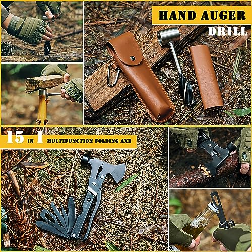 Survival First Aid Kit,99PCS Professional Survival Gear Large Hiking Backpack with Emergency Equipment Outdoor Adventure A...