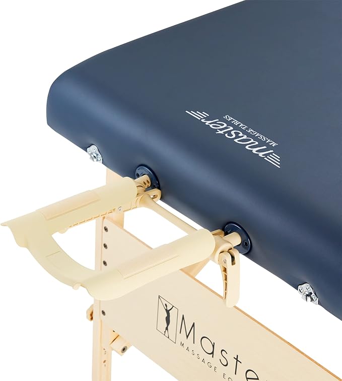Master Massage Coronado Portable Massage Table Pro Package- Adjustable Height, Working Capacity of 750 lbs. and 3-Inch Foam Cushioning- Tattoo Bed, Lash Table- Royal Blue