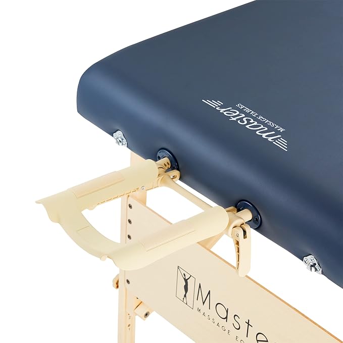 Master Massage Coronado Portable Massage Table Pro Package- Adjustable Height, Working Capacity of 750 lbs. and 3-Inch Foam Cushioning- Tattoo Bed, Lash Table- Royal Blue