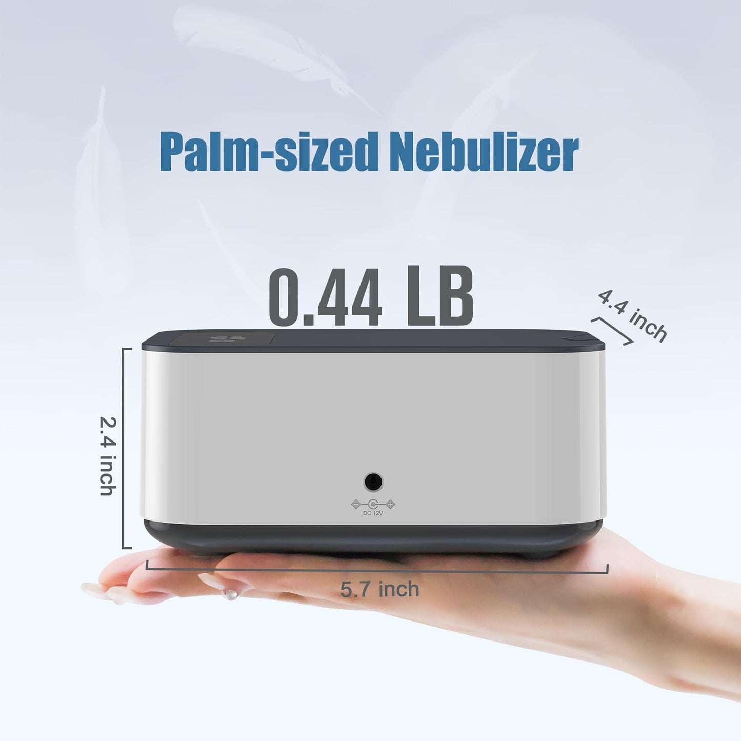 Smart Nebulizer for Adults and Kids-Digital Display Nebulizer with Mask, Nebulizer to Solve Breathing, Hailie Sensor NF0109 Breathing Treatment with Adjustable time, Used Both Home.as Well as on Work