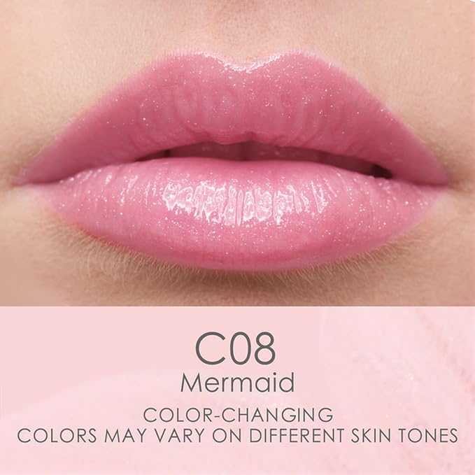 CATKIN Lip Balm Color Tinted Changing Lipstick Ultra Hydrating Lip Moistrurizer Lip Care with Vitamin E Nourishing For Cracked & Dry Lips 0.12 oz 2pcs (01+08)