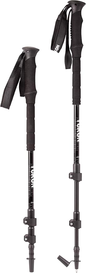 Yukon Charlie's Elite Trekking Poles, Fast Lock Adjustment System, Trekking and Snow Baskets Included