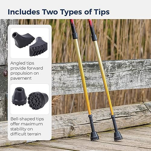 Drive Medical Summit Walking Poles, Adjustable Nordic Walking Poles for Women, Men, Seniors, Trekking Poles, Walking Stick...