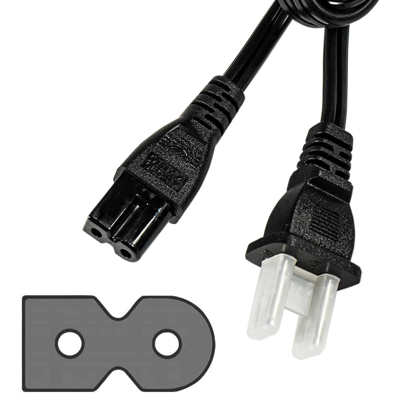 Hqrp Ac Power Cable Cord Compatible With Vizio E40-C2, E40X-C2, E43-C2, E48-C2, E55-C2, E65X-C2 Led Lcd Hdtv Smart Tv Mains Cabl