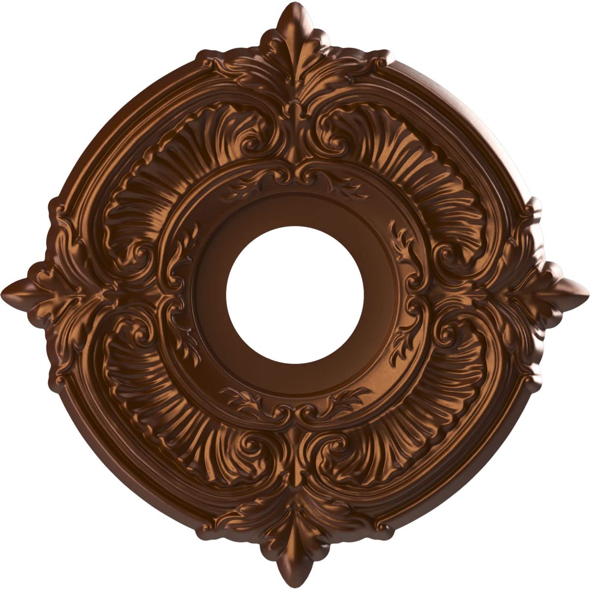 Ekena Millwork Cmp13Atcdc Attica Thermoformed Pvc Ceiling Medallion (Fits Canopies Up To 5), 13Od X 3 1/2Id X 3/4P, Metallic Dar