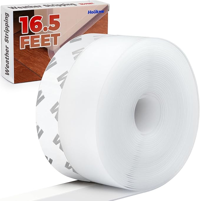 Holikme Weather Stripping 1.4 inch × 16.5 Feet