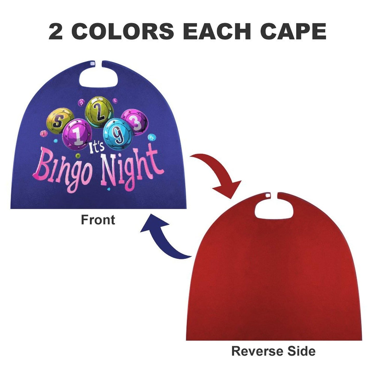 It's Bingo Night Funny Halloween Christmas Cloak Superhero Party Cosplay Costume Robe for Men Women