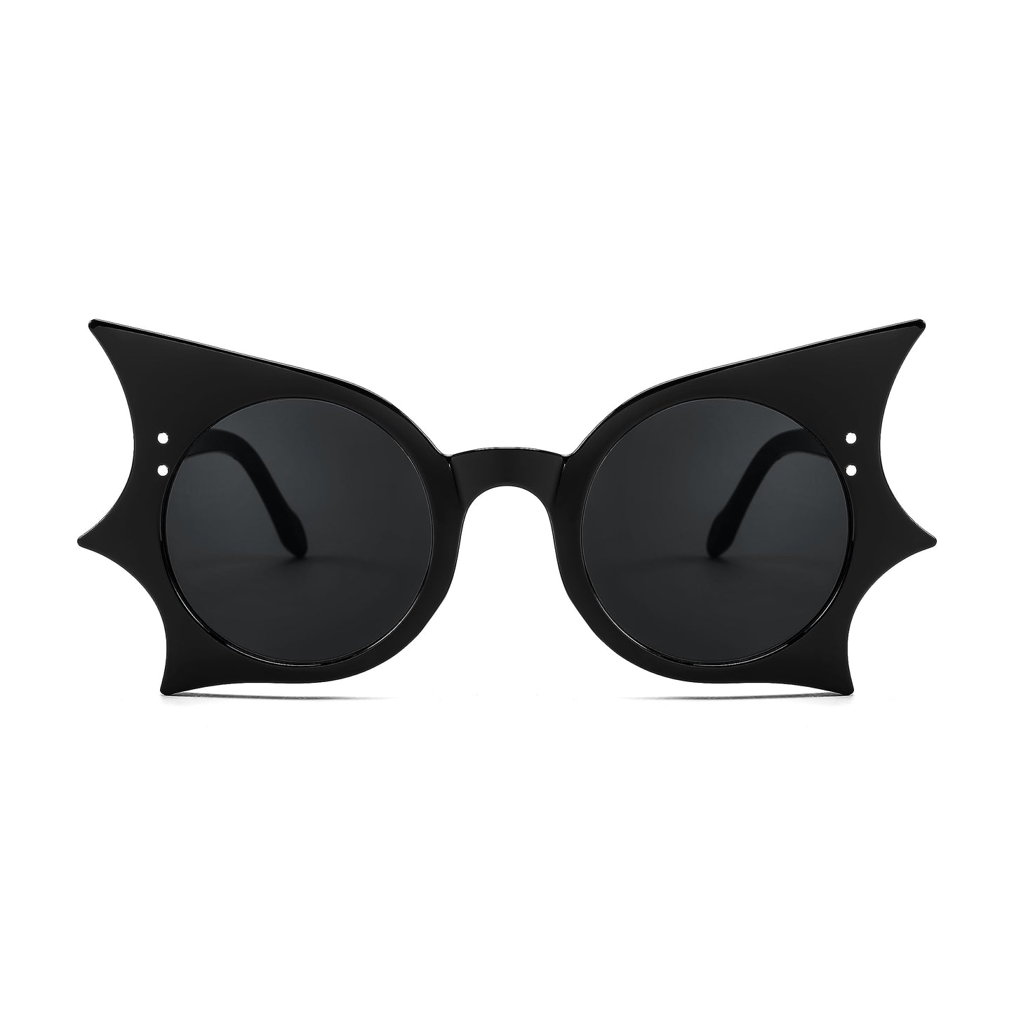 FEISEDY Women Men Funny Sunglasses, Butterfly Shaped Bat Shades for Halloween and Party B4142