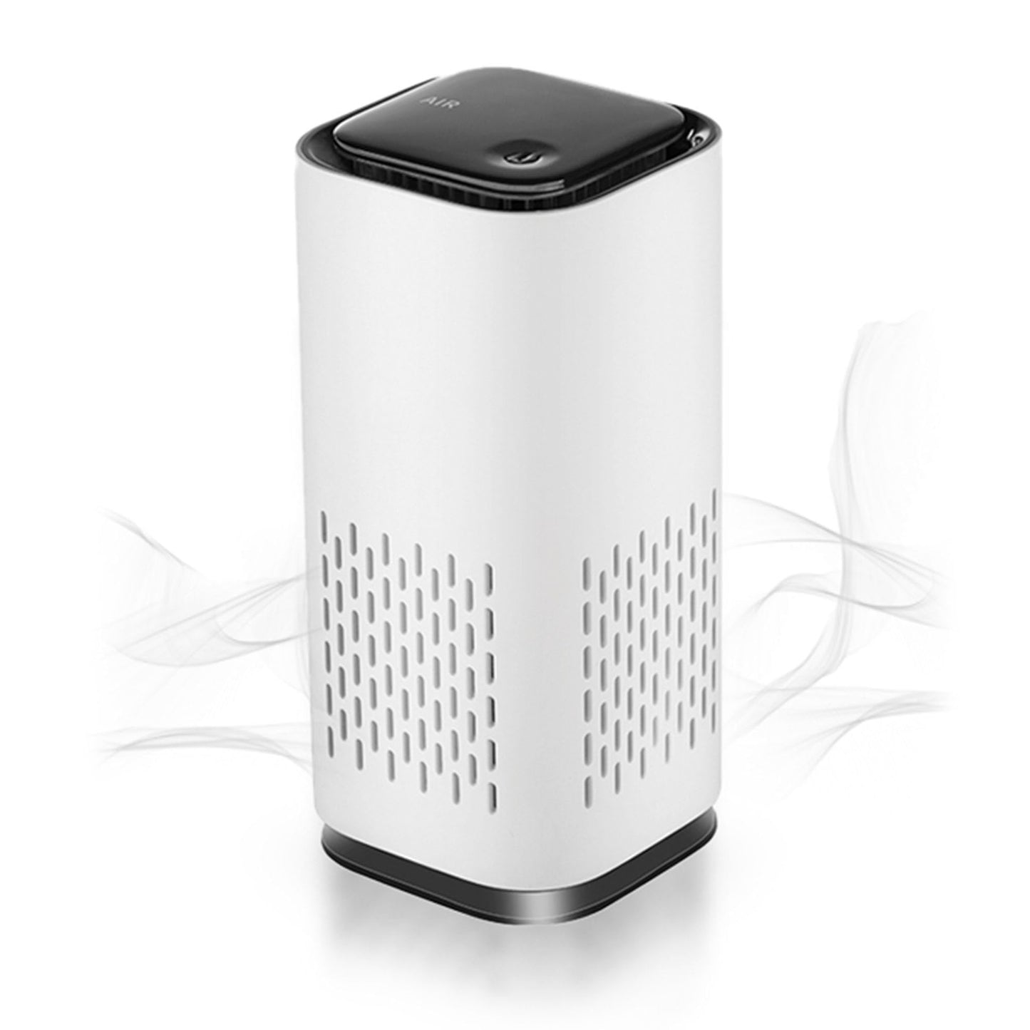 KIKI PURE A1 2021 Mini HEPA USB-C Powered Air Purifier. Ultra Portable (5.2in tall, 6.7 ounces), Ultra Quiet. for Travel, In-Car and Desktop (White)
