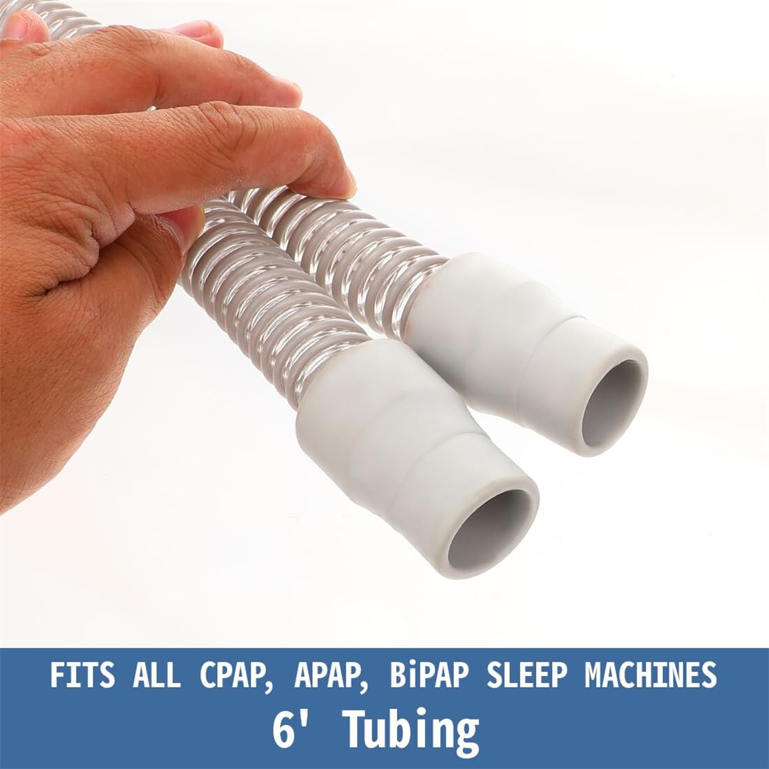 CPAP Hose 6 ft Universal CPAP Tubing Compatible with Most Machines Masks Lightweight Flexible Tube for Restful Sleep (1-Pack)