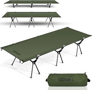 OSWIN Adult Backcountry Camping cot with Leg Extension, rollaway Camping cot, Ultralight Folding Backpack Bed, Support 33...