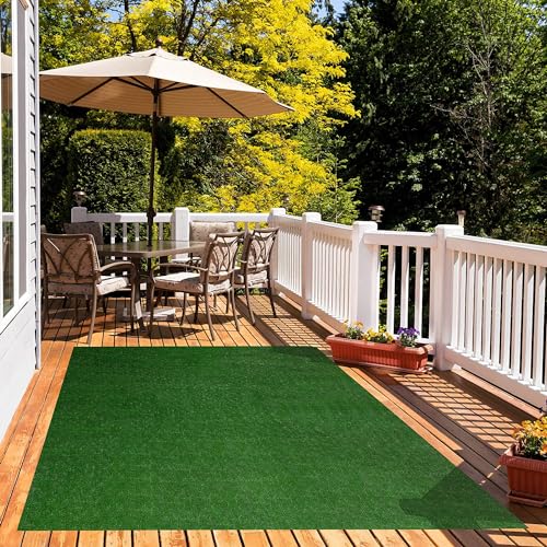 KOECKRITZ Artificial Turf Roll | Premium Outdoor Rug Square & Fake Floor Grass Decor | Custom - Cut, Lightweight Outdoor C...