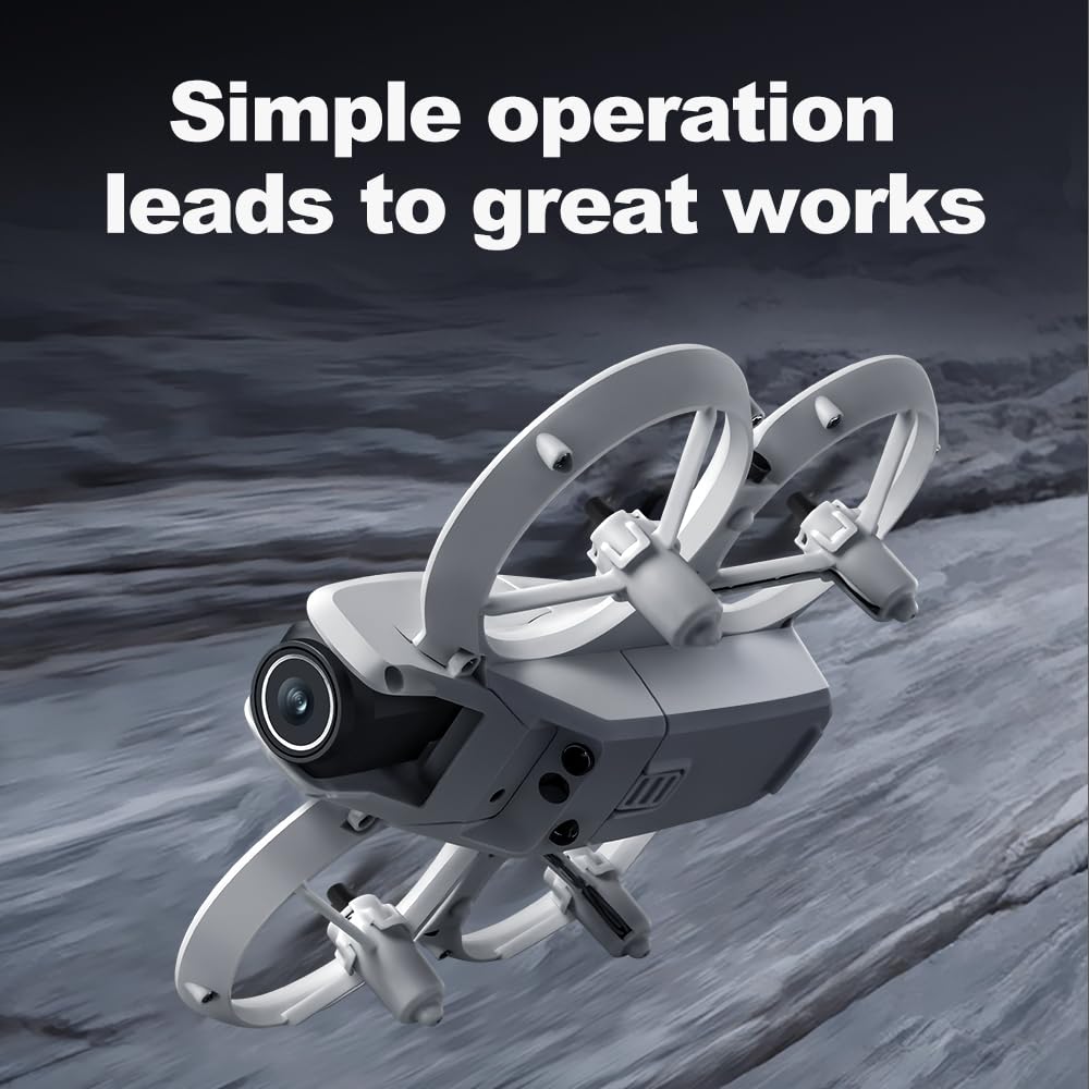 Mini Drone With 1080P Dual Cameras, RC Aircraft Helicopter, Electrically Adjustable 180 Degrees, LED Lights, Propeller Safety Protection, Intelligent Obstacle Avoidance, Headless Mode, One Click Takeoff, 360 Degree Rolling, Hovering, Remote Control Plane