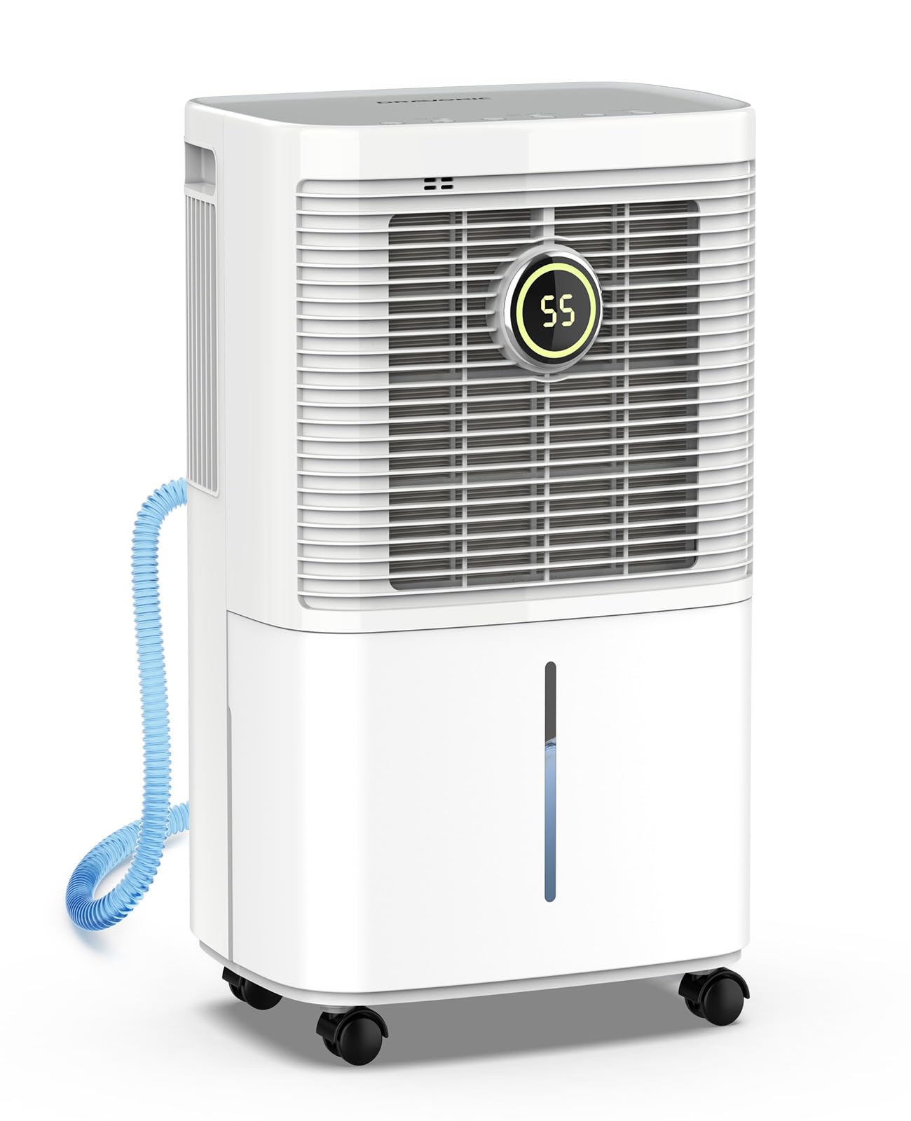 Dravonic 34 Pint Dehumidifiers for Home, Basement, Bedroom, Bathroom, 2500 Sq.ft Dehumidifier with Drain Hose, Smart Humidity Control & Display, 3 Operation Modes, 24H Timer, Child Lock (White)