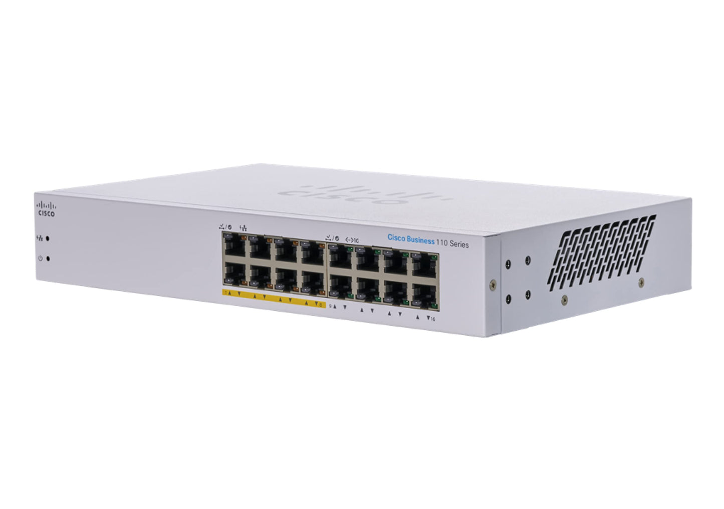Cisco Business Cbs110-16Pp-D Unmanaged Switch | 16 Port Ge | Partial Poe | Limited Lifetime Protection (Cbs110-16Pp-D)