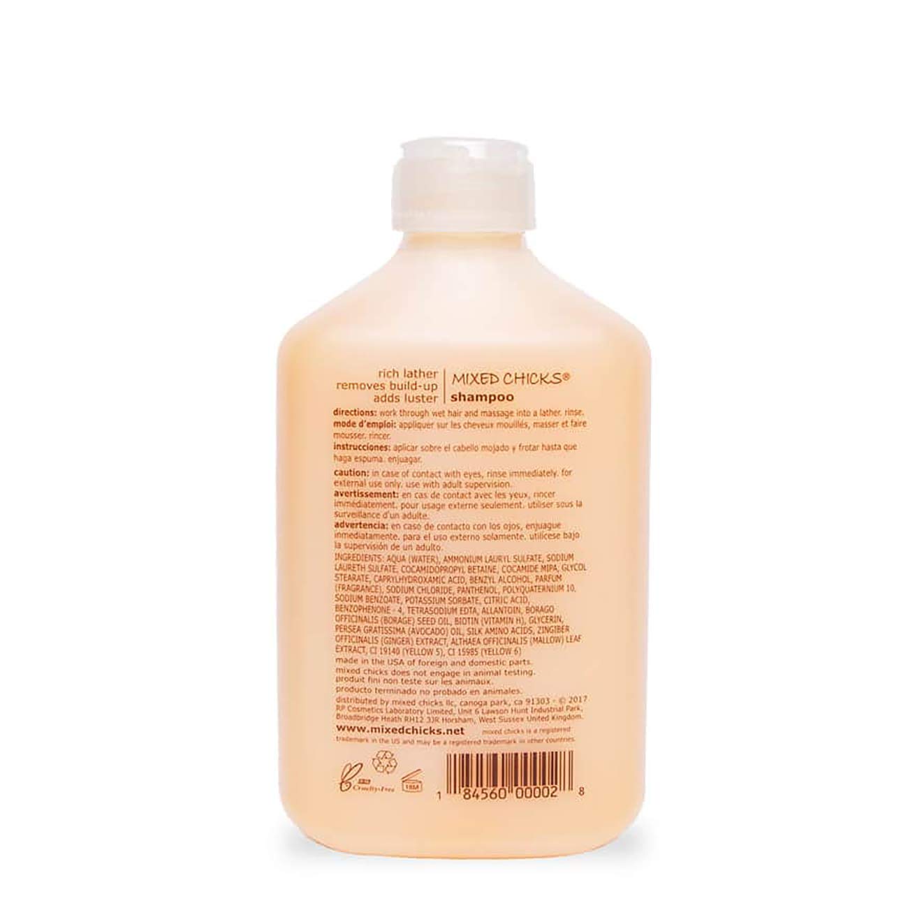 Mixed Chicks Quad Pack - Shampoo 10 fl. oz., Deep Conditioner, 8.0 fl. oz., Leave-In Conditioner, 10 fl. oz., Hair Silk, 1.7 fl.