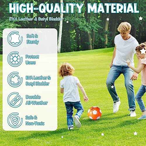 Libima 12 Pcs Soccer Balls with Pump Official Size 3/4/5 Soccer Ball Bulk for Child Adult School Sport Training Practice Christmas Operation