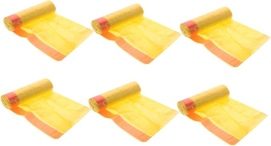 10 Packs Disposable Drawstring Garbage Bags Thick Plastic Rubbish Bags with Large Capacity for Home Bathroom Bedroom Office Use