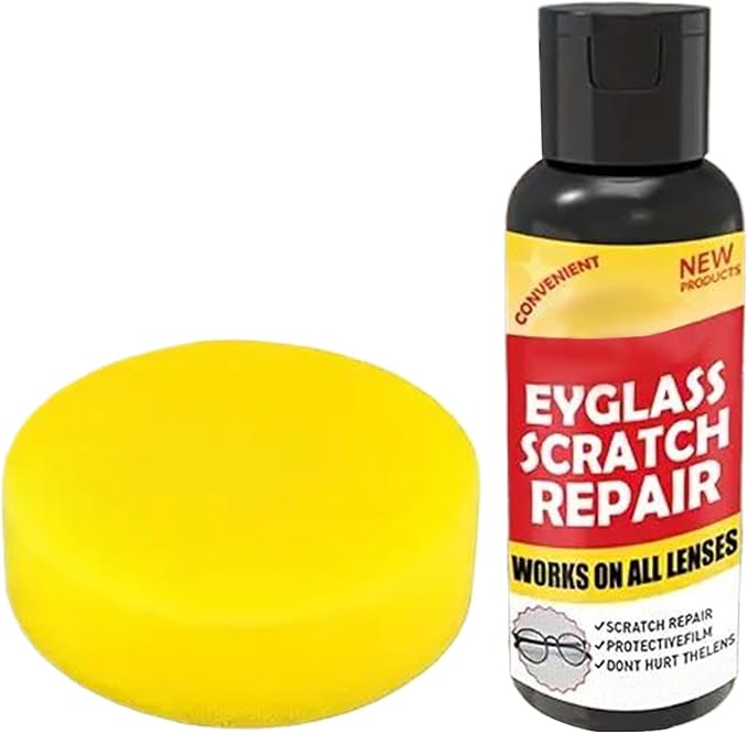 Eyeglass Scratch Remover 100g Glasses Lens Scratch Repair Wax Sunglasses Cleaning Kit