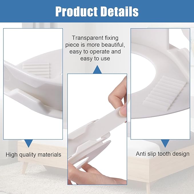 Sheet Holder, Bed Sheet Holders Secure Bed Sheets Firm&Tight Heavy Duty Sheets Fasteners For Corner Fitted Sheet Straps Fit Twin Queen & King Beds that All Mattress Sizes (4, Grey) (Light white)