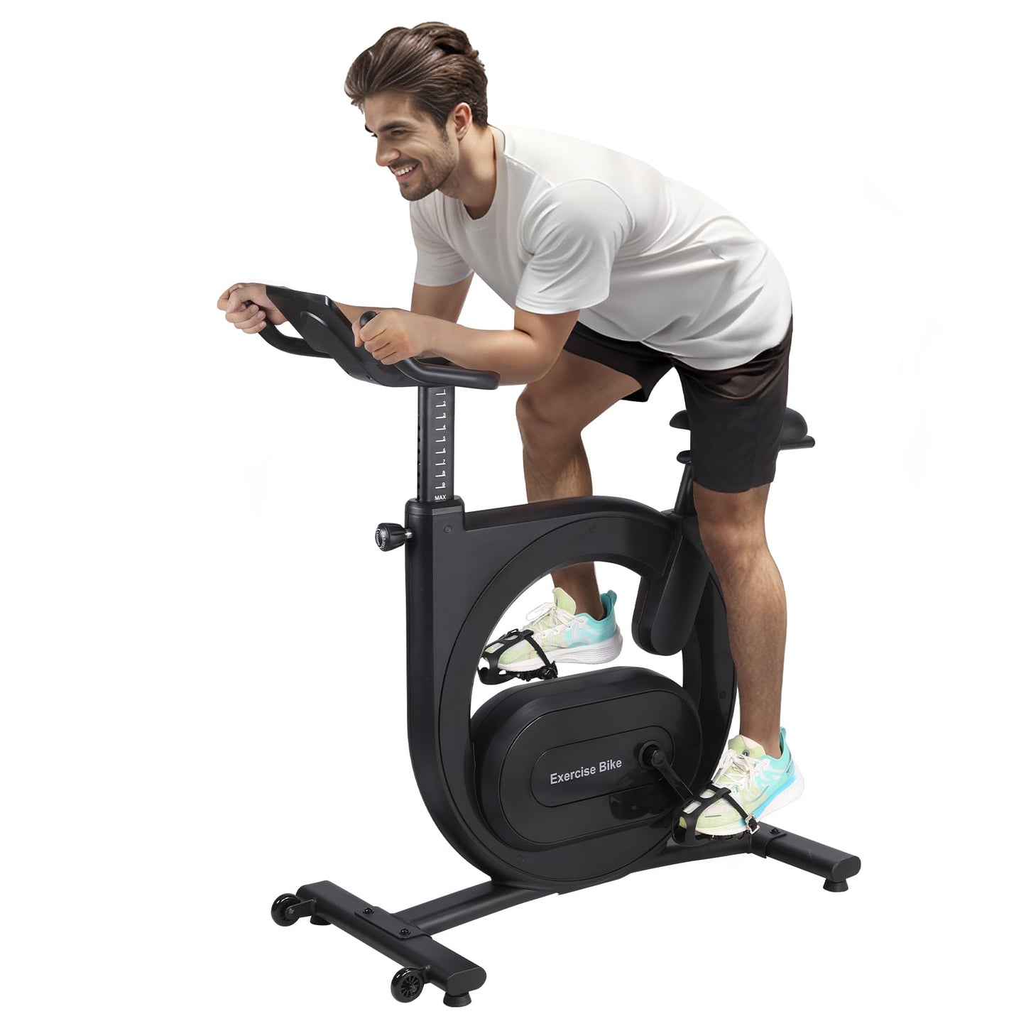 GAOMON Exercise Bike for Home, Indoor Cycling Bike with 32-Level Magnetic Resistance, Smart Workout Music App Connectivity, LED Display & 300 lbs Capacity - Premium Home Gym Equipment