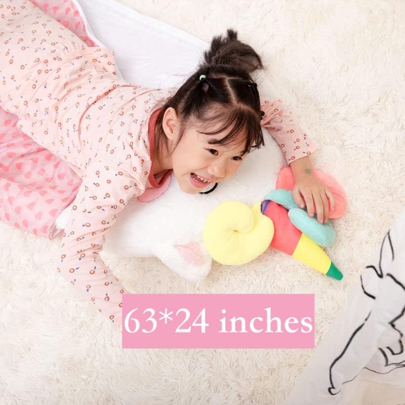 Nalexmi Sleeping Bag for Kids, Preschool Nap Mat, Toddler Sleeping Bag with Pillow for Daycare, Ages 3+, Large Size