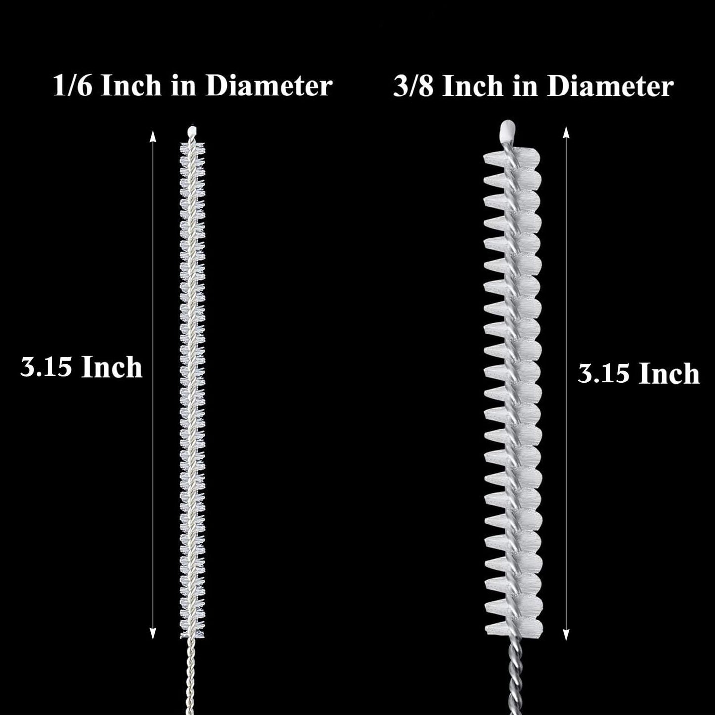 4 Pieces Feeding Tube Brushes, Long Pipe Cleaners Straw Cleaning Brushes, 32 Inches Long with Soft Nylon Bristles Head, Suitable for Cleaning Feeding Tubes
