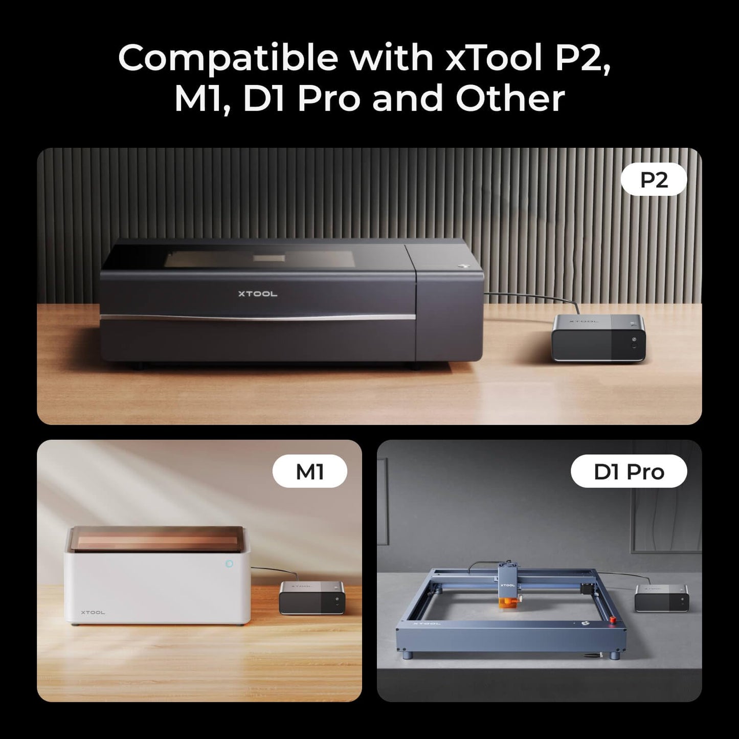 xTool Safety Set for P2, P2S, M1, D1 Pro (Use with Enclosure) and Most Laser Machine