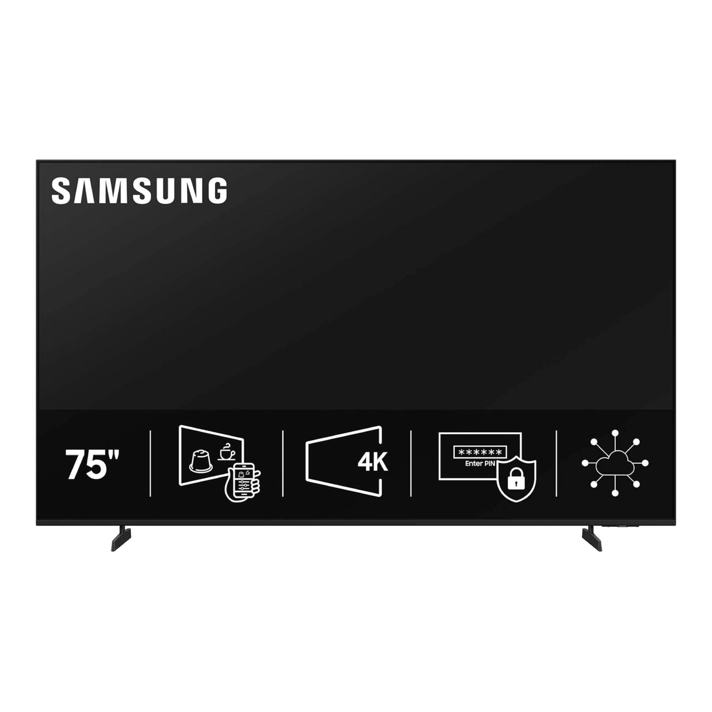 Samsung 75” 4K BEFX-H Business Pro TV, CMS-Compatible Digital Signage (LH75BEFHLGFXGO)