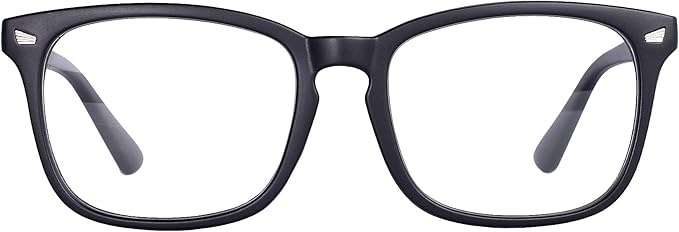MAXJULI Blue Light Blocking Glasses,Computer Reading/Gaming/TV/Phones Glasses for Women Men(Matt Black)