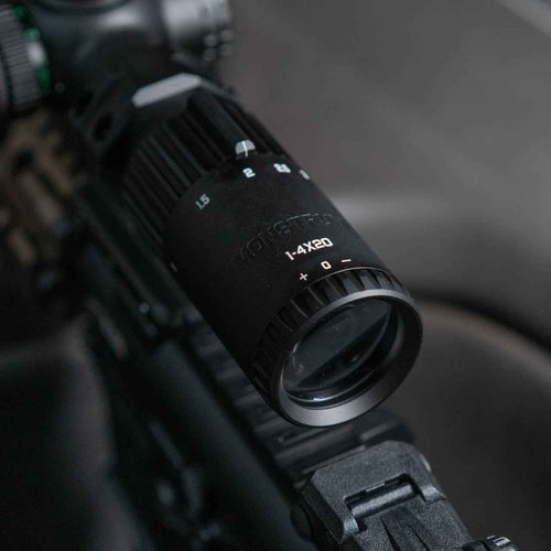 Monstrum Banshee 1-4x20 LPVO Rifle Scope with Offset Scope Mount | BDC-B1 Reticle | Black