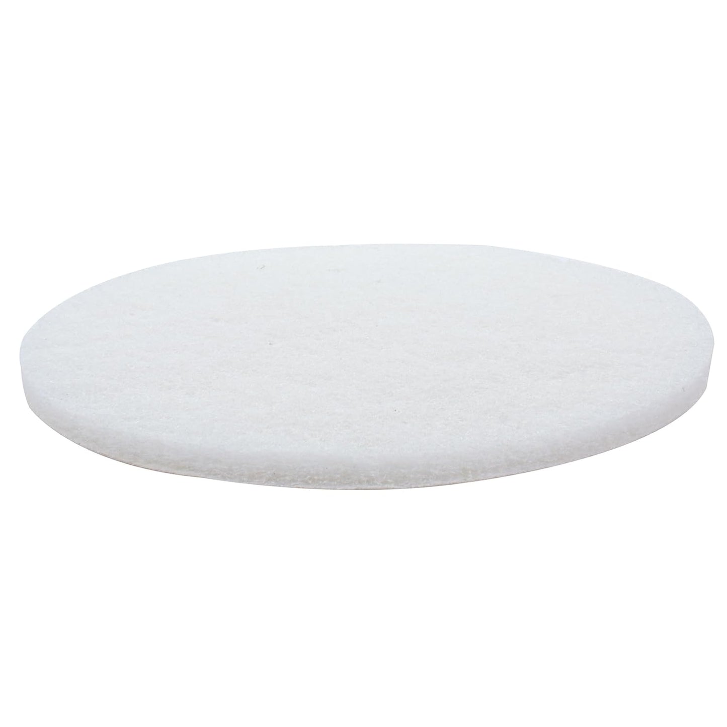 White Buffing and Polishing Pad with Hook and Loop Back | Apply Hard Wax Oils and Stain (20, 5 inch)
