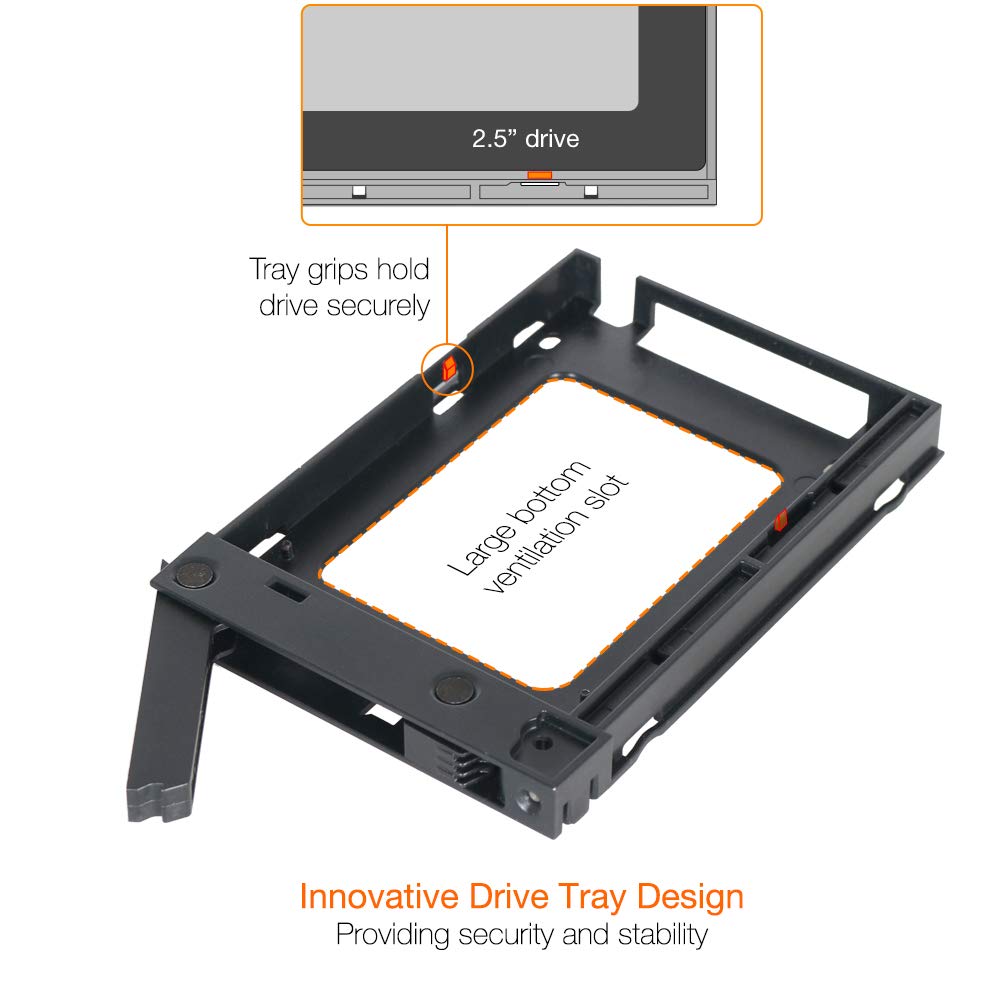Icy Dock 2 Bay 2.5 Sas/Sata Hdd/Ssd Mobile Rack For External 3.5    Bay | Expresscage Mb742Sp-B